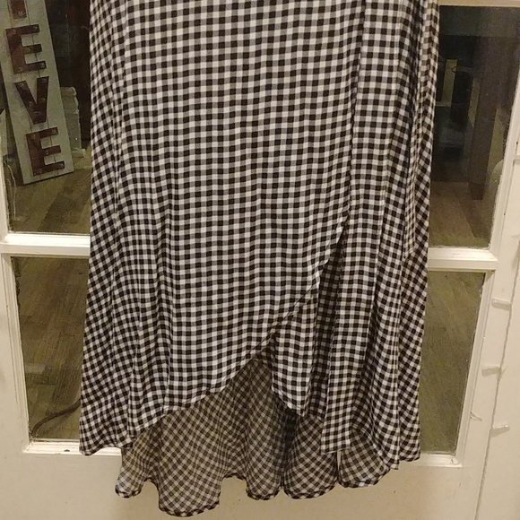 Ganni Gingham Crepe Wrap Dress - Picture 5 of 10
